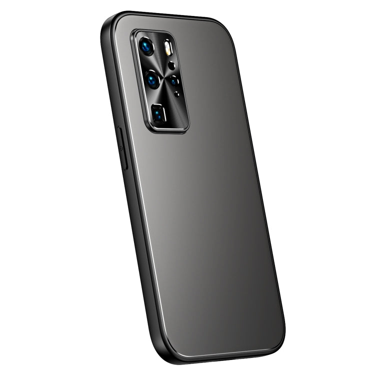 For Huawei P40 R-JUST RJ-61 Electroplating Frosted TPU + PC Phone Case(Grey) - Huawei Cases by R-JUST | Online Shopping South Africa | PMC Jewellery