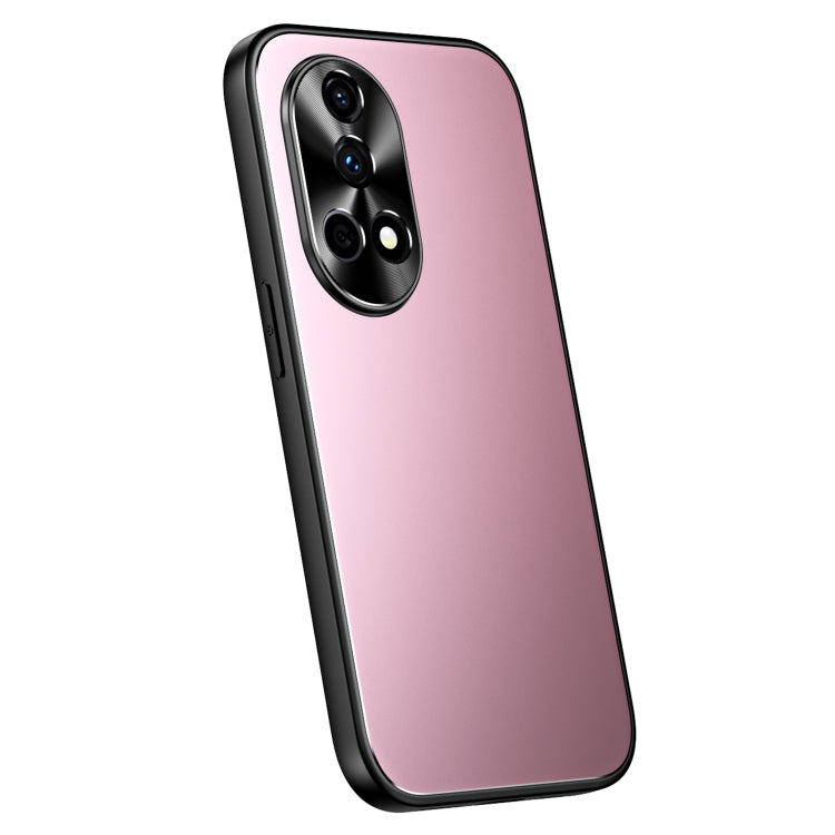 For Huawei nova 12 R-JUST RJ-61 Electroplating Frosted TPU + PC Phone Case(Pink) - Huawei Cases by R-JUST | Online Shopping South Africa | PMC Jewellery