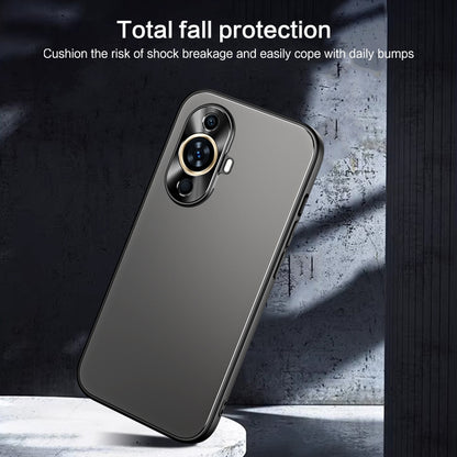 For Huawei nova 11 Pro R-JUST RJ-61 Electroplating Frosted TPU + PC Phone Case with Holder(Grey) - Huawei Cases by R-JUST | Online Shopping South Africa | PMC Jewellery