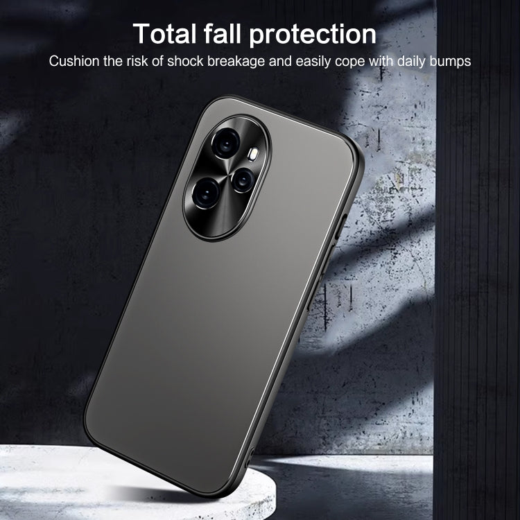 For Honor 100 Pro R-JUST RJ-61 Electroplating Frosted TPU + PC Phone Case(Silver) - Honor Cases by R-JUST | Online Shopping South Africa | PMC Jewellery