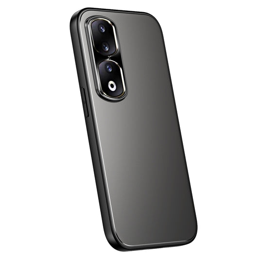 For Honor 90 Pro R-JUST RJ-61 Electroplating Frosted TPU + PC Phone Case(Grey) - Honor Cases by R-JUST | Online Shopping South Africa | PMC Jewellery