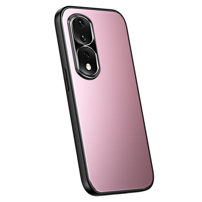 For Honor 80 R-JUST RJ-61 Electroplating Frosted TPU + PC Phone Case(Pink) - Honor Cases by R-JUST | Online Shopping South Africa | PMC Jewellery