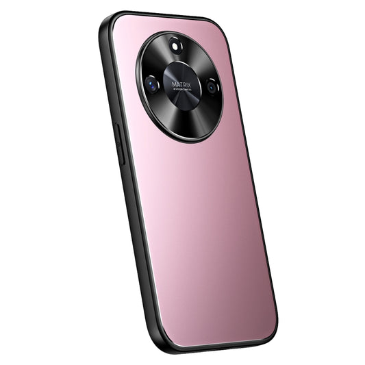 For Honor X50 R-JUST RJ-61 Electroplating Frosted TPU + PC Phone Case(Pink) - Honor Cases by R-JUST | Online Shopping South Africa | PMC Jewellery