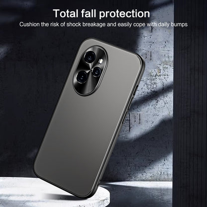 For Honor 100 Pro R-JUST RJ-61 Electroplating Frosted TPU + PC Phone Case with Holder(Silver) - Honor Cases by R-JUST | Online Shopping South Africa | PMC Jewellery