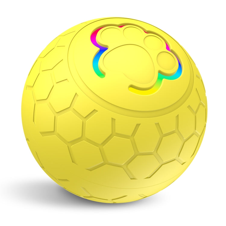 O5 Smart Pet Cat Toy Ball Luminous Yo-Yo Diameter 2.4 inches Standalone Version(Yellow) - Rubber Silicone Toys by PMC Jewellery | Online Shopping South Africa | PMC Jewellery