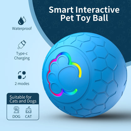 O5 Smart Pet Cat Toy Ball Luminous Yo-Yo Diameter 2.4 inches Standalone Version(Yellow) - Rubber Silicone Toys by PMC Jewellery | Online Shopping South Africa | PMC Jewellery