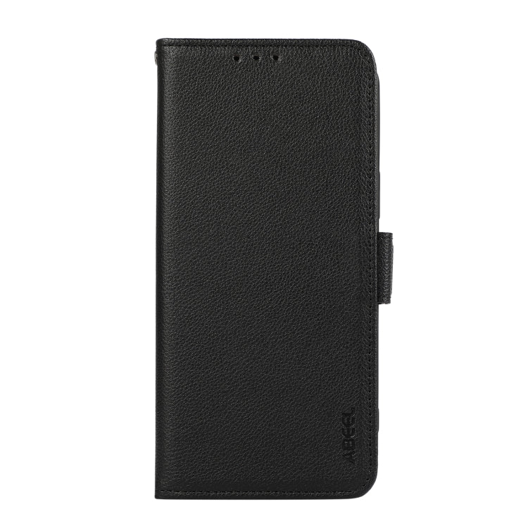 For Samsung Galaxy Xcover7 ABEEL Side-Magnetic Litchi Pattern Leather RFID Phone Case(Black) - Galaxy Phone Cases by PMC Jewellery | Online Shopping South Africa | PMC Jewellery