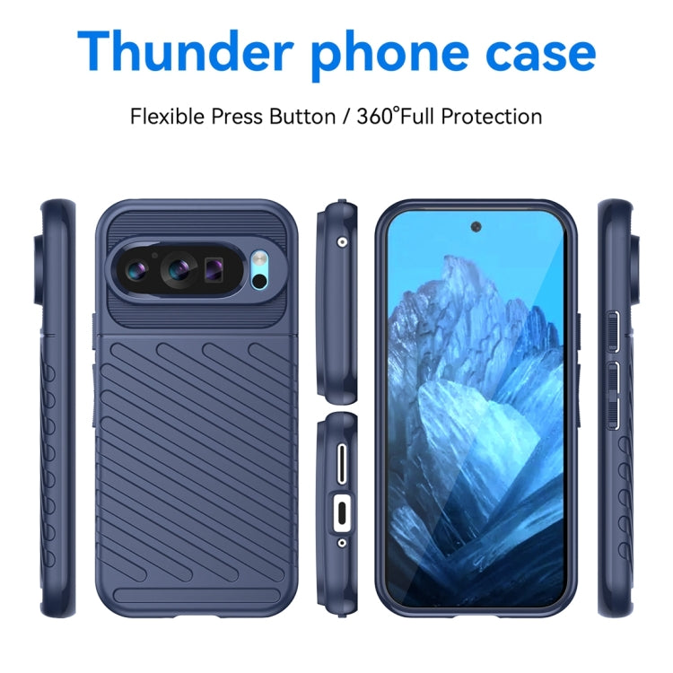 For Google Pixel 9 Thunderbolt Shockproof TPU Phone Case(Blue) - Google Cases by PMC Jewellery | Online Shopping South Africa | PMC Jewellery | Buy Now Pay Later Mobicred