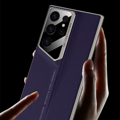 For Samsung Galaxy S24 Ultra 5G GKK Blade Ultra-thin Leather Full Coverage Phone Case(Purple) - Galaxy S24 Ultra 5G Cases by GKK | Online Shopping South Africa | PMC Jewellery