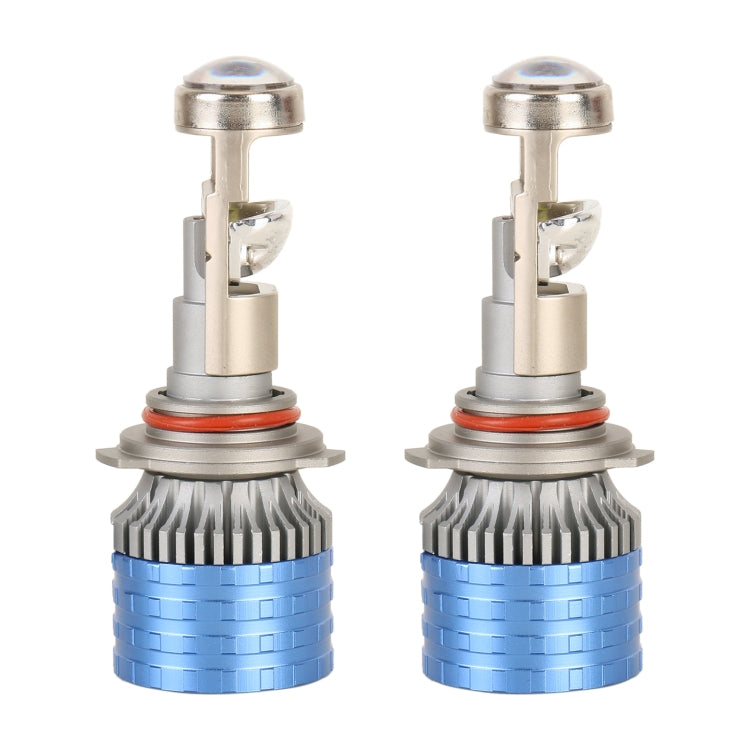 9006 Pair 55W 6000lm 6000K Car LED Mini Lens Headlight Bulb - LED Headlamps by PMC Jewellery | Online Shopping South Africa | PMC Jewellery | Buy Now Pay Later Mobicred