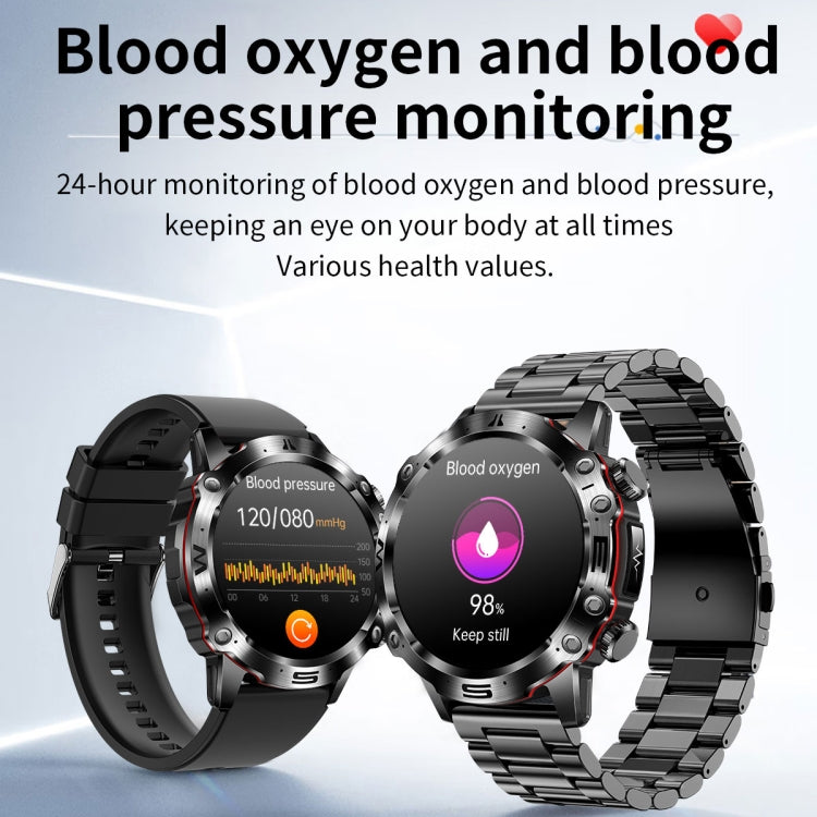 ET482 1.43 inch AMOLED Screen Sports Smart Watch Support Bluethooth Call /  ECG Function(Red Silicone Band) - Smart Watches by PMC Jewellery | Online Shopping South Africa | PMC Jewellery