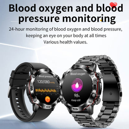 ET482 1.43 inch AMOLED Screen Sports Smart Watch Support Bluethooth Call /  ECG Function(Black Leather Band) - Smart Watches by PMC Jewellery | Online Shopping South Africa | PMC Jewellery
