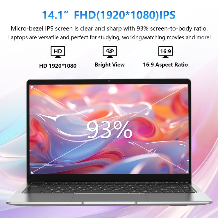 GXMO F141S 14.1 inch Laptop, 8GB+512GB, Windows 11 Intel Celeron J4125 Quad Core(Silver) - Others by GXMO | Online Shopping South Africa | PMC Jewellery