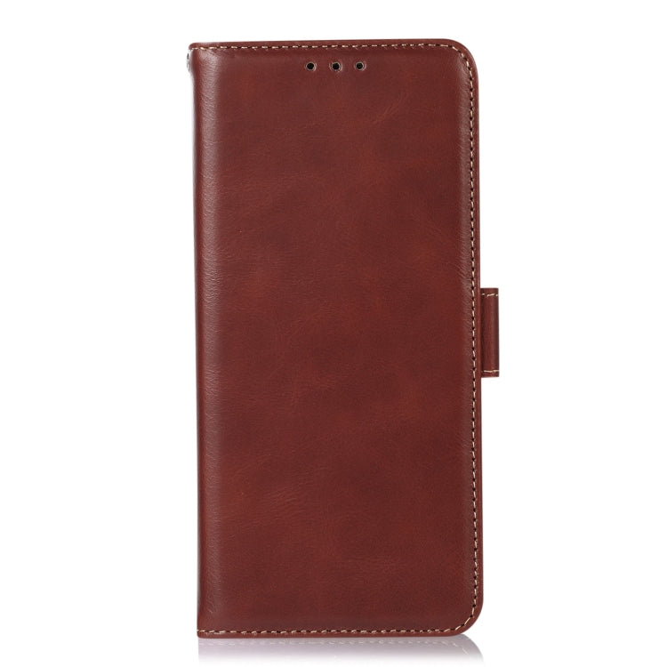 For Google Pixel 9 Crazy Horse Top Layer Cowhide Leather Phone Case(Brown) - Google Cases by PMC Jewellery | Online Shopping South Africa | PMC Jewellery | Buy Now Pay Later Mobicred