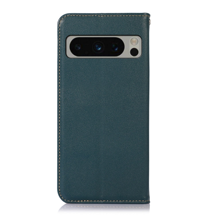 For Google Pixel 9 Pro KHAZNEH Nappa Top Layer Cowhide Leather Phone Case(Green) - Google Cases by PMC Jewellery | Online Shopping South Africa | PMC Jewellery | Buy Now Pay Later Mobicred