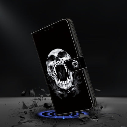 For Google Pixel 9 Crystal Painted Leather Phone case(Skull) - Google Cases by PMC Jewellery | Online Shopping South Africa | PMC Jewellery | Buy Now Pay Later Mobicred