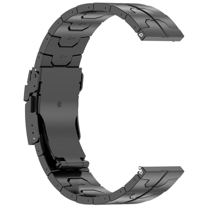 22mm Titanium Metal Watch Band(Black) - 22mm Bands by PMC Jewellery | Online Shopping South Africa | PMC Jewellery