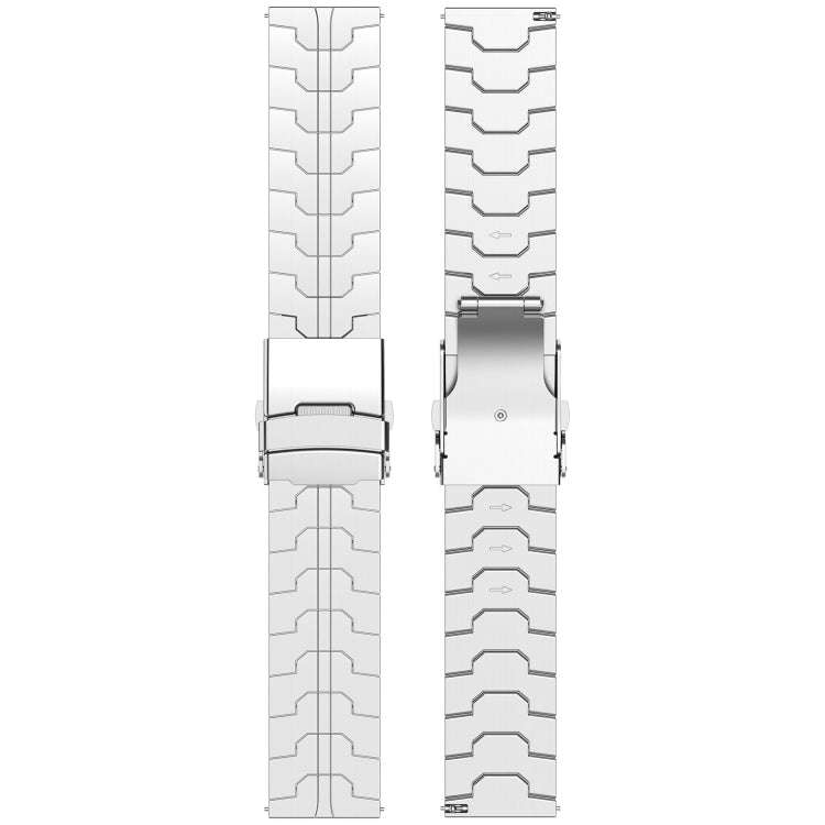 22mm Titanium Metal Watch Band(Silver) - 22mm Bands by PMC Jewellery | Online Shopping South Africa | PMC Jewellery