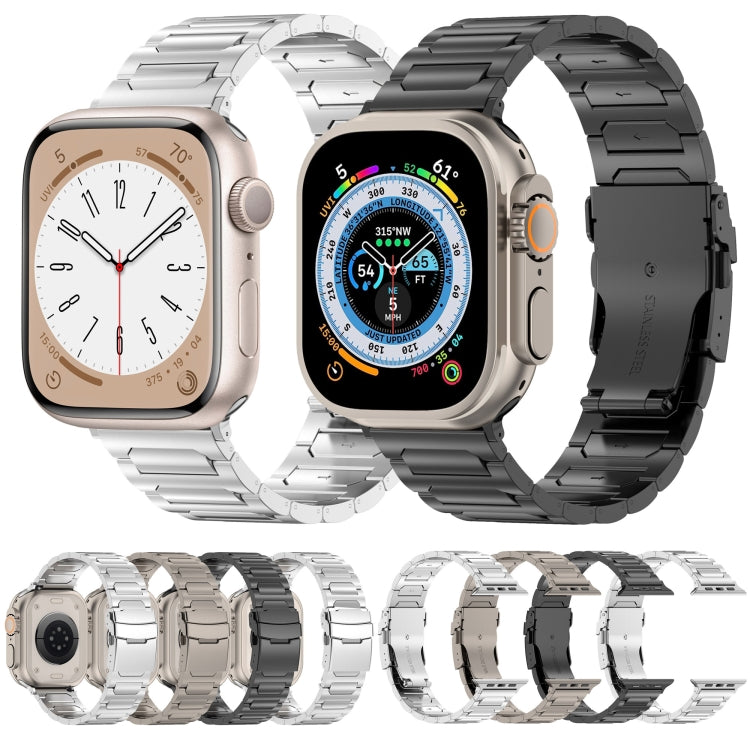 For Apple Watch Series 2 42mm I-Shaped Titanium Metal Watch Band(Titanium) - Watch Bands by PMC Jewellery | Online Shopping South Africa | PMC Jewellery