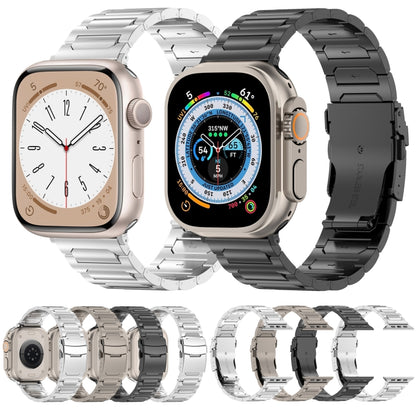 For Apple Watch Series 4 44mm I-Shaped Titanium Metal Watch Band(Titanium) - Watch Bands by PMC Jewellery | Online Shopping South Africa | PMC Jewellery