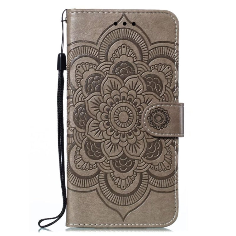 For Google Pixel 9 Pro Sun Mandala Embossing Pattern Phone Leather Case(Grey) - Google Cases by PMC Jewellery | Online Shopping South Africa | PMC Jewellery | Buy Now Pay Later Mobicred