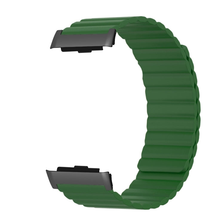 For Huawei Watch D Magnetic Silicone Watch Band(Army Green) - Watch Bands by PMC Jewellery | Online Shopping South Africa | PMC Jewellery