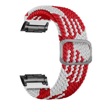 For Huawei Watch D Adjustable Woven Nylon Watch Band(Red White) - Watch Bands by PMC Jewellery | Online Shopping South Africa | PMC Jewellery