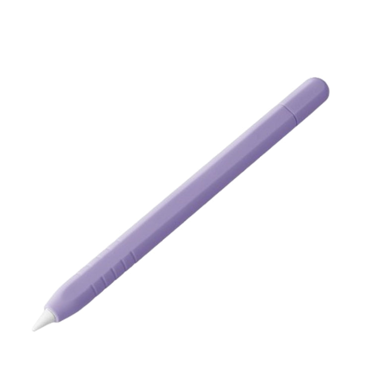 For Apple Pencil (USB-C) Solid Color Silicone Protective Case(Lavender Purple) - Pencil Accessories by PMC Jewellery | Online Shopping South Africa | PMC Jewellery | Buy Now Pay Later Mobicred