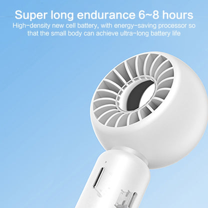 TGVIS Handheld & Invisible Stand Mini Electric Fan(White) - Electric Fans by TGVIS | Online Shopping South Africa | PMC Jewellery | Buy Now Pay Later Mobicred