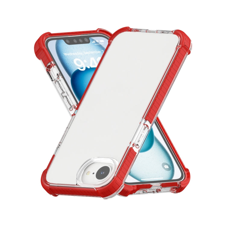For iPhone SE 2024 Acrylic Full Coverage Shockproof Phone Case(Red) - More iPhone Cases by PMC Jewellery | Online Shopping South Africa | PMC Jewellery | Buy Now Pay Later Mobicred