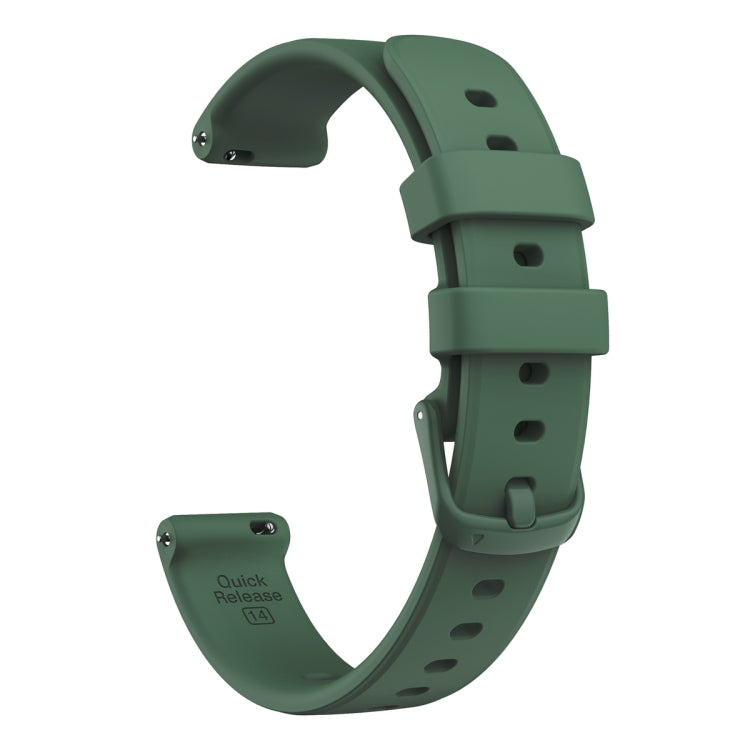 For Garmin Lily 2 Silicone Watch Band Wristband(Dark Green) - Watch Bands by PMC Jewellery | Online Shopping South Africa | PMC Jewellery