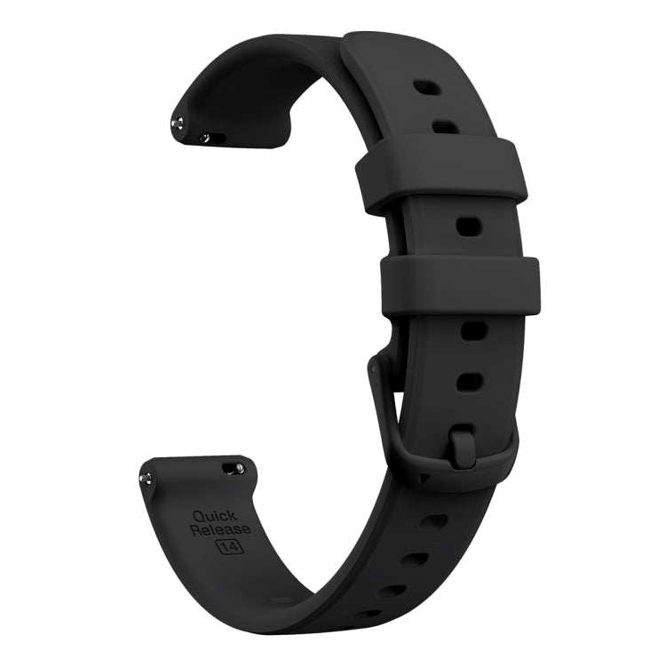 For Garmin Lily 2 Silicone Watch Band Wristband(Black) - Watch Bands by PMC Jewellery | Online Shopping South Africa | PMC Jewellery