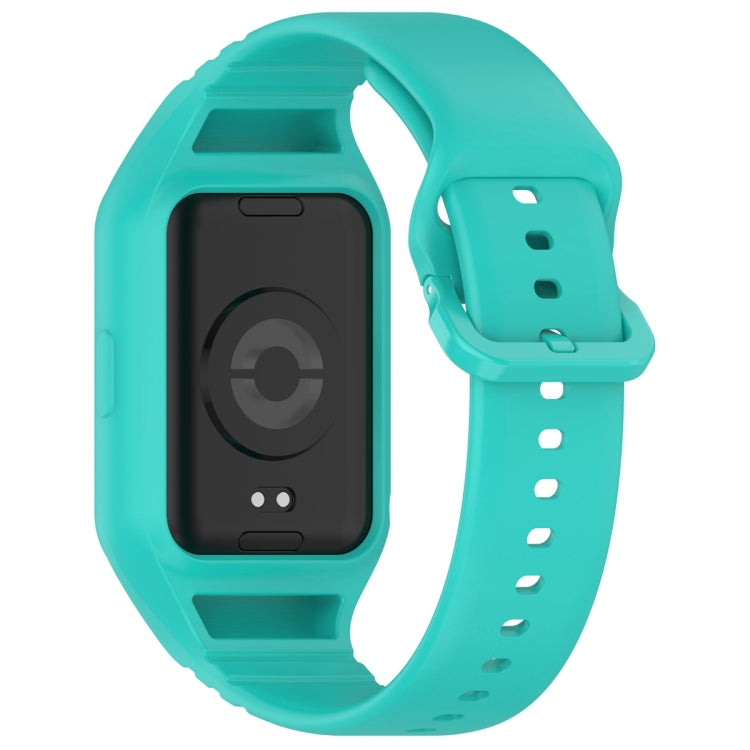 For Xiaomi Mi Band 8 Pro Solid Color Integrated TPU Watch Band(Teal) - Watch Bands by PMC Jewellery | Online Shopping South Africa | PMC Jewellery