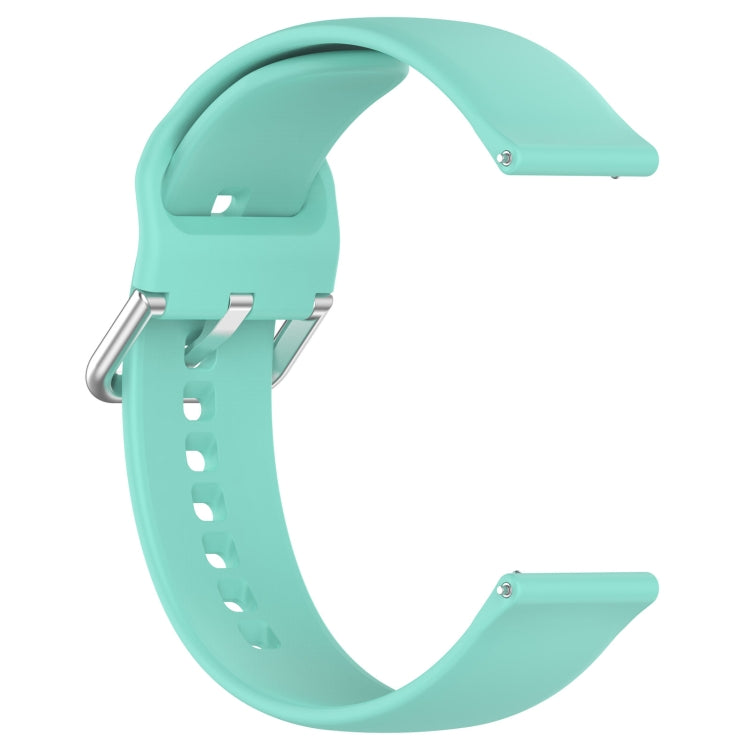 For CMF Watch Pro D395 22mm Solid Color Silver Buckle Silicone Watch Band, Size:S(Teal) - Watch Bands by PMC Jewellery | Online Shopping South Africa | PMC Jewellery