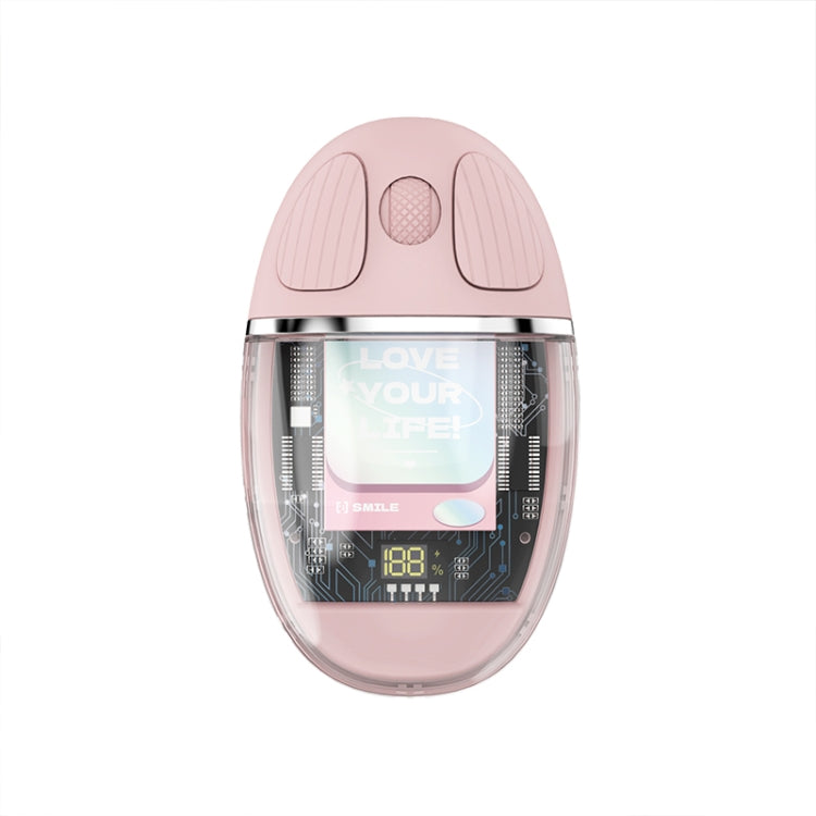 ZGA Colorful Transparent Dual Mode Wireless 2.4G + Bluetooth 5.0 Mouse(Pink) - Wireless Mice by ZGA | Online Shopping South Africa | PMC Jewellery | Buy Now Pay Later Mobicred