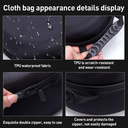 For Apple Vision Pro EVA Cloth Velvet Handle Waterproof Host Storage Bag(Black) - VR Accessories by PMC Jewellery | Online Shopping South Africa | PMC Jewellery | Buy Now Pay Later Mobicred