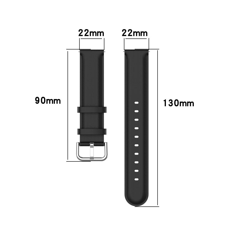 For CMF Watch Pro D395 22mm Round Tail Genuine Leather Watch Band(Grey) - Watch Bands by PMC Jewellery | Online Shopping South Africa | PMC Jewellery