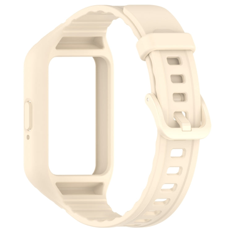 For Samsung Galaxy Fit 3 Solid Color Integrated TPU Watch Band(Starlight) - Watch Bands by PMC Jewellery | Online Shopping South Africa | PMC Jewellery