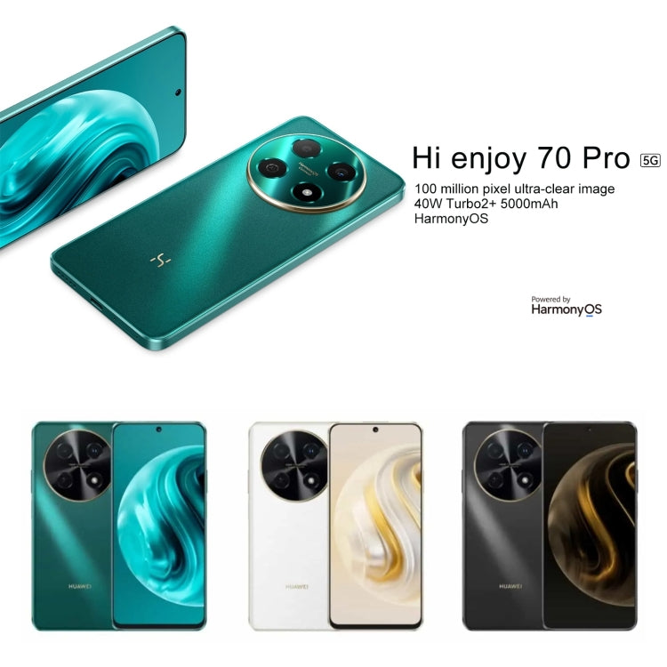 Hi Enjoy 70 Pro 5G, 8GB+256GB, Side Fingerprint Identification, 6.7 inch HarmonyOS 4.0 Dimensity 700 Octa Core 2.2GHz, Network: 5G, OTG, Not Support Google Play(Green) - Huawei Mate & P by Huawei | Online Shopping South Africa | PMC Jewellery