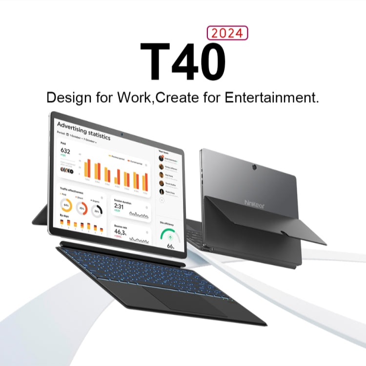 Ninkear T40 14 inch 2 in 1 Laptop, 16GB+512GB, Windows 11 Intel Alder Lake N100 Quad Core(US Plug) - Others by PMC Jewellery | Online Shopping South Africa | PMC Jewellery
