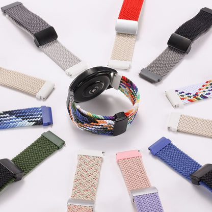 20mm Two-color Magnetic Braided Nylon Watch Band(Colorful Denim) - 20mm Bands by PMC Jewellery | Online Shopping South Africa | PMC Jewellery