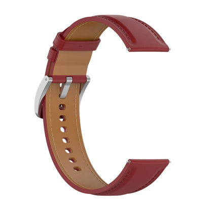 For Xiaomi Watch 2 22mm Genuine Leather Watch Band(Red) - Watch Bands by PMC Jewellery | Online Shopping South Africa | PMC Jewellery