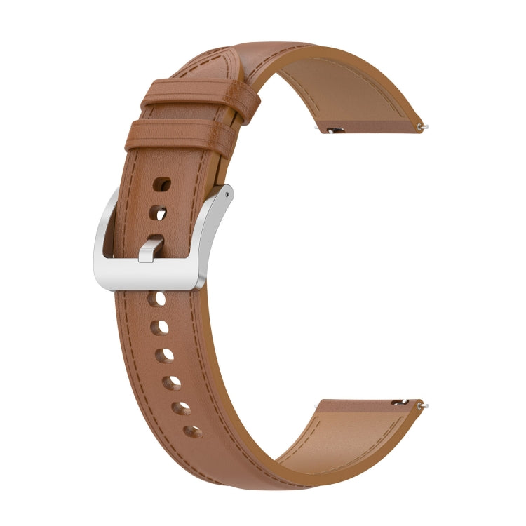 For Xiaomi Watch 2 22mm Genuine Leather Watch Band(Light Brown) - Watch Bands by PMC Jewellery | Online Shopping South Africa | PMC Jewellery