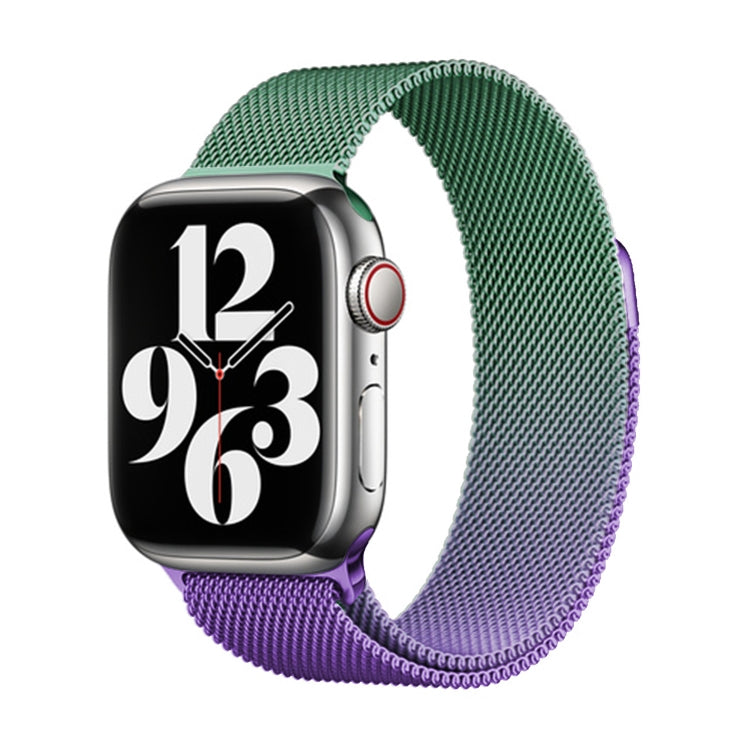 For Apple Watch SE 2023 40mm Milan Gradient Loop Magnetic Buckle Watch Band(Violet Orchid) - Watch Bands by PMC Jewellery | Online Shopping South Africa | PMC Jewellery