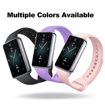 For Honor Band 9 Solid Color Silicone Watch Band(Starlight Purple) - Watch Bands by PMC Jewellery | Online Shopping South Africa | PMC Jewellery