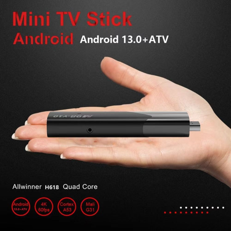 M98-Y10 Allwinner H618 Quad-Core ARM Cortex A53 6K HD Android TV Stick, RAM:2GB+16GB(EU Plug) - Android TV Sticks by PMC Jewellery | Online Shopping South Africa | PMC Jewellery | Buy Now Pay Later Mobicred