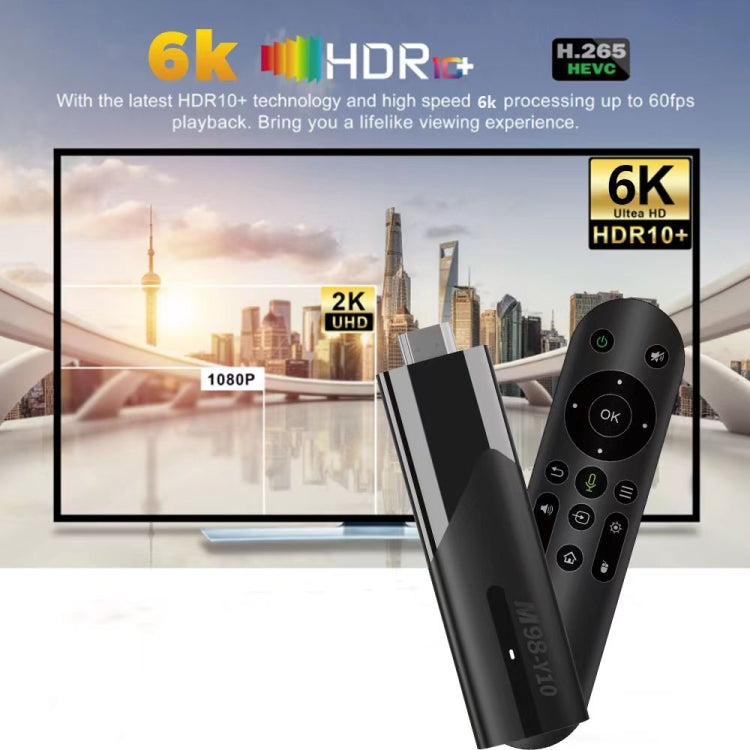 M98-Y10 Allwinner H618 Quad-Core ARM Cortex A53 6K HD Android TV Stick, RAM:2GB+16GB(US Plug) - Android TV Sticks by PMC Jewellery | Online Shopping South Africa | PMC Jewellery | Buy Now Pay Later Mobicred