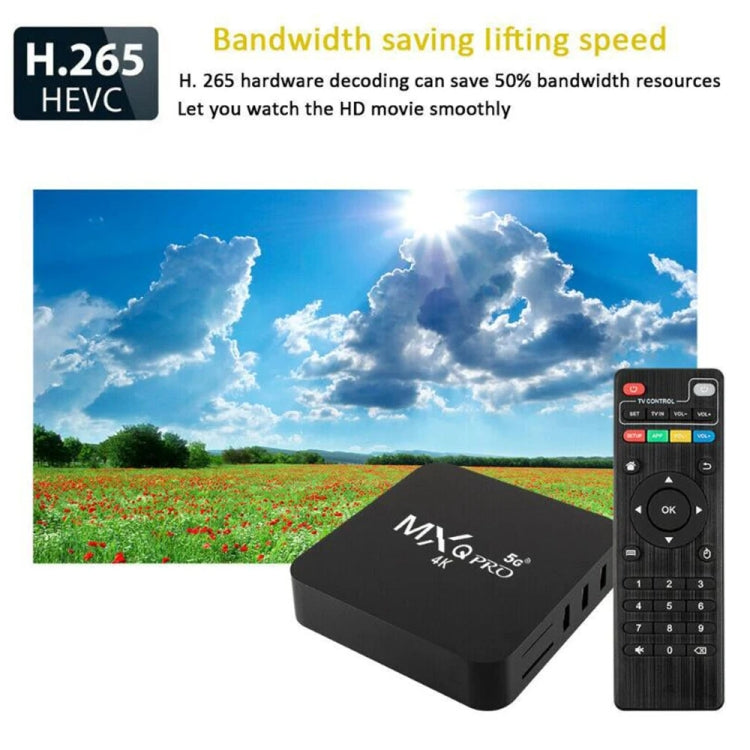 MXQ Pro RK3228A Quad-Core CPU 4K HD Network Set-Top Box, RAM:2GB+16GB(EU Plug) - RK3228A by PMC Jewellery | Online Shopping South Africa | PMC Jewellery | Buy Now Pay Later Mobicred