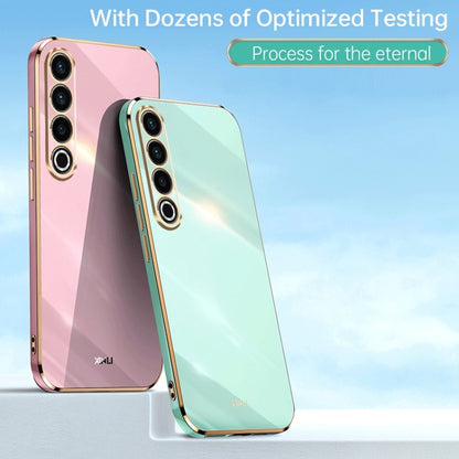 For Meizu 20 Pro 5G XINLI Straight Edge 6D Electroplate TPU Phone Case(Pink) - Meizu by XINLI | Online Shopping South Africa | PMC Jewellery | Buy Now Pay Later Mobicred