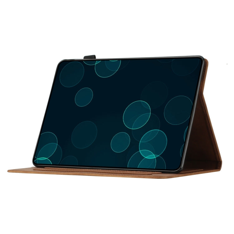 For iPad Pro 11 2024 Coconut Tree Embossed Smart Leather Tablet Case(Brown) - iPad Pro 11 2024 Cases by PMC Jewellery | Online Shopping South Africa | PMC Jewellery | Buy Now Pay Later Mobicred